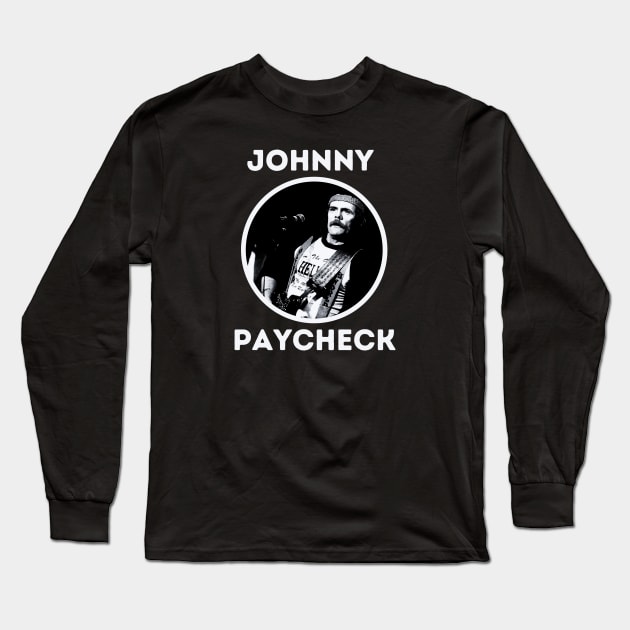 johnny paycheck Long Sleeve T-Shirt by claudia awes